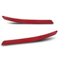 Solid Spare Fit For 2014-2015 Kia Optima Red Rear Bumper Reflector Left+Right Side