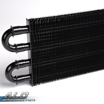 Solid Spare Aluminum 4 Row Universal Car Engine Oil Cooler Thermostat 12-3/4"X 5" X 3/4"
