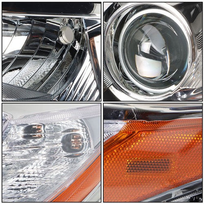 Solid Spare Left+Right Side Clear Front Headlights Headlamps For Toyota Highlander 2014-2016