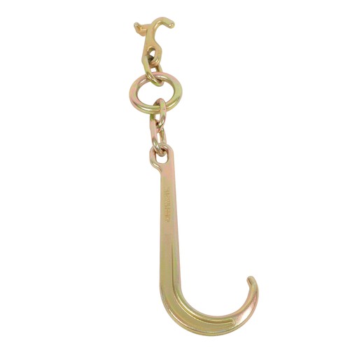 Solid Spare 1 Pack 5400lbs G70 15" J Hook w/ TJ Hooks for Towing Wrecker Roll Back Truck