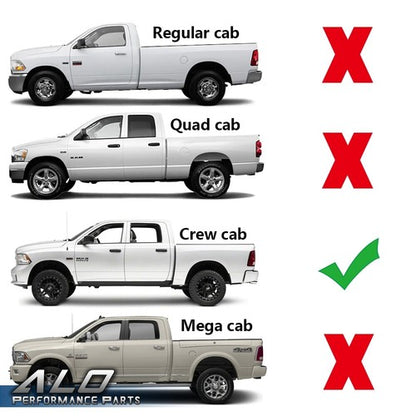 Solid Spare Fit For 01-06 Silverado GMC Sierra 2500/3500 Crew Cab Corners Rocker Panel Guard