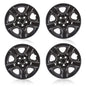 Solid Spare 4 17" Black Wheel Skins Hub Caps Full Rim Skin Covers For Toyota RAV4 2006-2012