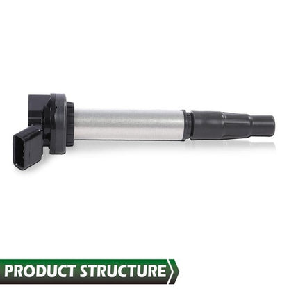Solid Spare 4Pcs Ignition Coils Fit For 2009-2019 Toyota Corolla Prius 1.8L New