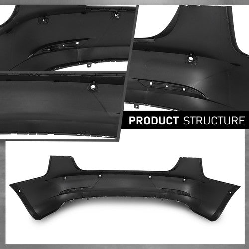 Solid Spare Rear Bumper Cover W/ Sensor Holes Fit For 2017-2022 Tesla Model 3 1108905S0A