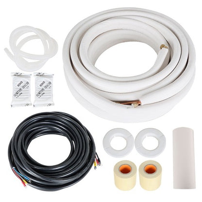 Solid Spare Install Kit For Mini Split Heat Pump Systems 1/4" - 3/8" Dia. 50 Feet New
