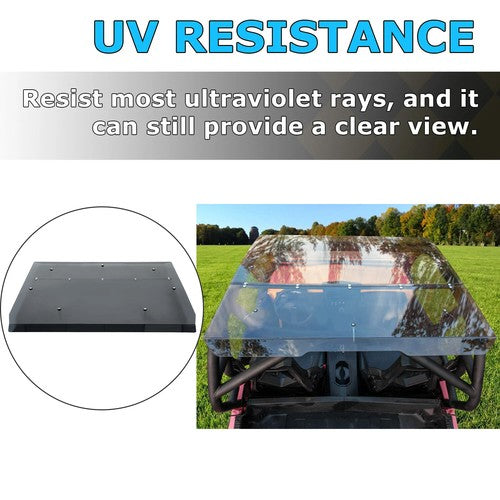 Solid Spare For 2014+ Can-Am Commander 800 / 1000/ 1000R Heavy Duty Smoke Tinted Roof