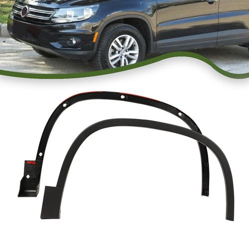 Solid Spare Fit For 2012-2017 Volkswagen Tiguan Front Left&Right Fender Flares Moulding Trim