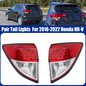 Pair Tail lights For 2016-2022 Honda HR-V HRV Rear Brake Lamp Assembly W/O Bulbs