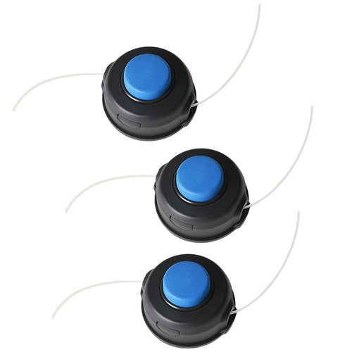 Solid Spare 3pc Trimmer Head For Husqvarna Weedeater Cutter Line Head 128L 128LD 128LDX 128R
