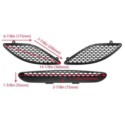 Solid Spare Hood Bezel Trim Vent Grille For 2015-2020 Dodge Charger SRT Replace 68202462AD