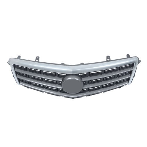 Solid Spare 2Pcs Front Upper Grille + Lower Grille Plastic For Cadillac ATS 2013-2014 Chrome