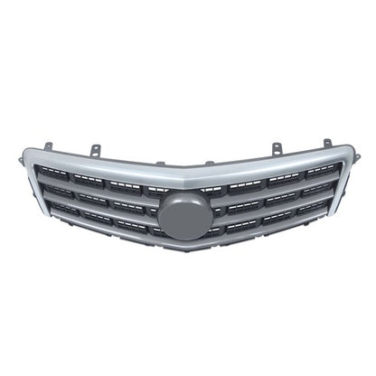Solid Spare 2Pcs Front Upper Grille + Lower Grille Plastic For Cadillac ATS 2013-2014 Chrome