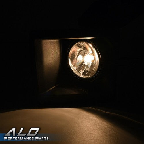 Solid Spare Fit For 14-15 GMC Sierra 1500 Bumper Fog Lights Driving Lamps Left+Right Smoke