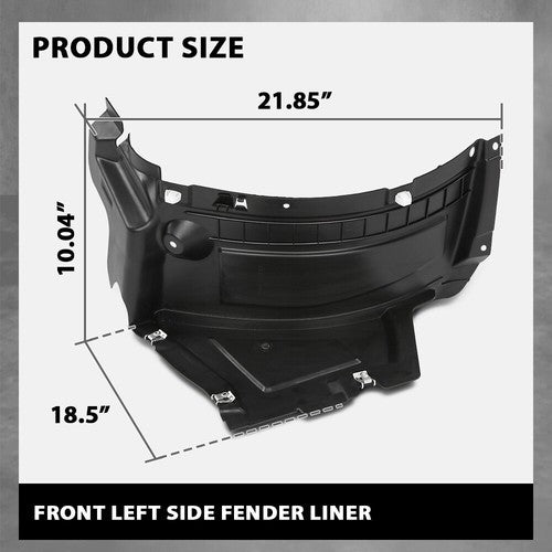 Solid Spare Fit For 16-18 Audi A6 S6 Front Left Side Front Section Fender Liner AU1250110