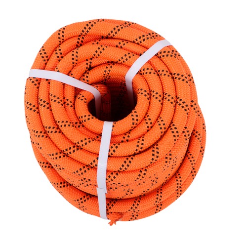 Solid Spare 3/4 in X120' 48 Stranded Braided Rope Breaking Strength 8626 Pounds Orange Black