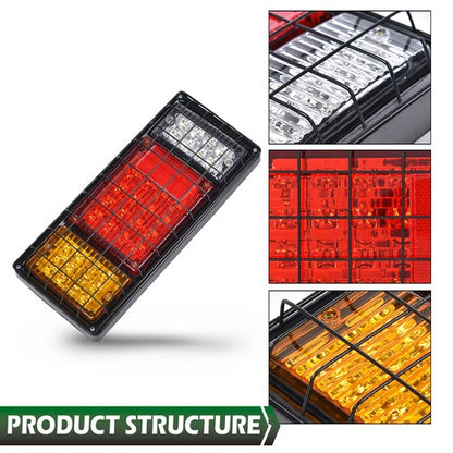 Solid Spare 2Pc 40 LED Tail Turn Signal Brake Reverse Running Lights Truck Trailer RV Camper