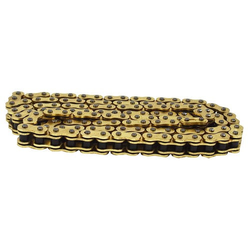 Solid Spare ATV Motorcycle 525 Pitch 120 Links With O-Ring Drive Chain Gold Color 525-120