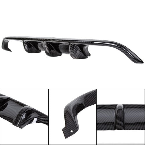 Solid Spare Carbon Fiber Style Rear Bumper Diffuser valance for BMW F80 M3 F82 M4 15-18