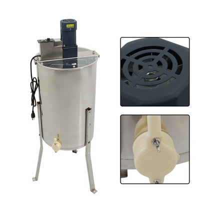 Solid Spare 1300RPM Electric Honey Extractor Beekeeping Equipment Stainless Steel 2/4 Frames