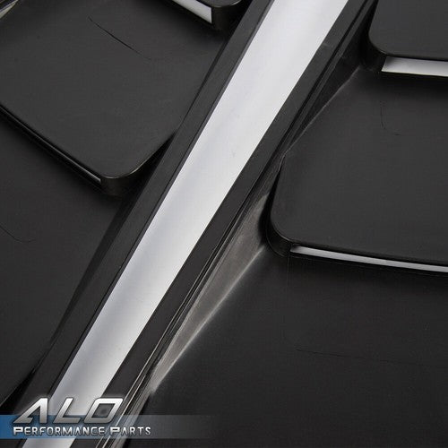 Solid Spare Fit For 05-14 Ford Mustang 1/4 Quarter Side Window Louvers Scoop Cover Vent