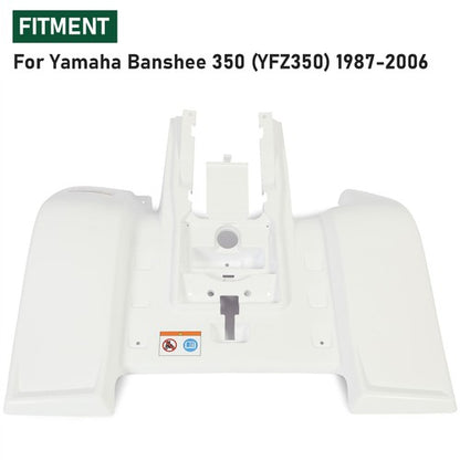 Solid Spare New White Rear Fender For 1987-2006 Yamaha Banshee YFZ350 Plastics Polished