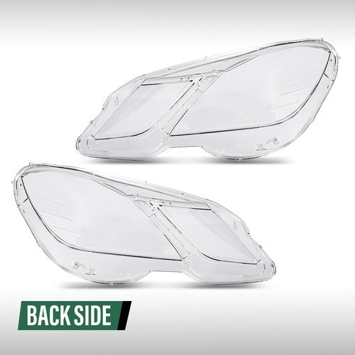 Solid Spare Fit For 2009-2013 Mercedes-Benz E Class W212 4-Door Headlight Replacement Lens