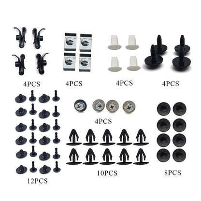 50Pcs Engine Splash Shield Fender Bumper Screw Clips Rivet Fastener For Toyota