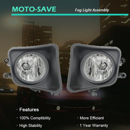 Solid Spare Pair Passenger+Driver For Toyota Tundra 14-20 4.6L 5.7L Fog Lights+Cover+wiring