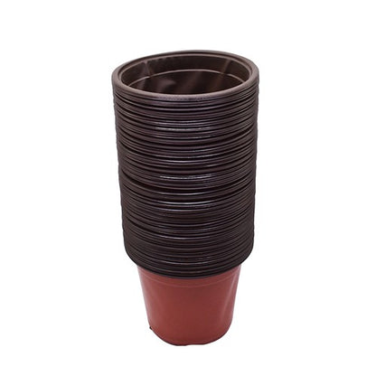 Solid Spare 100 Pack Plastic Plant Flower Starting Pots Plant Nursery Seedlings 16×14×11cm