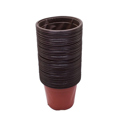 Solid Spare 100 Pack Plastic Plant Flower Starting Pots Plant Nursery Seedlings 16×14×11cm
