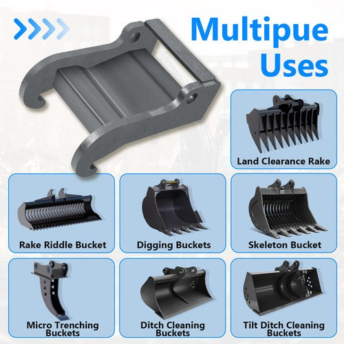 Solid Spare Quick Attachment Excavator Coupler Bracket For Bobcat X-change E Series E26-E63