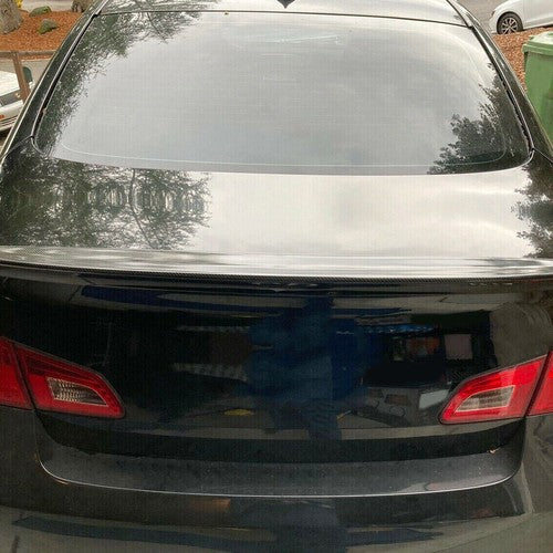 Solid Spare For Infiniti G25 G35 G37 Q40 07-15 2010 JDM Rear Trunk Wing Spoiler Carbon Look