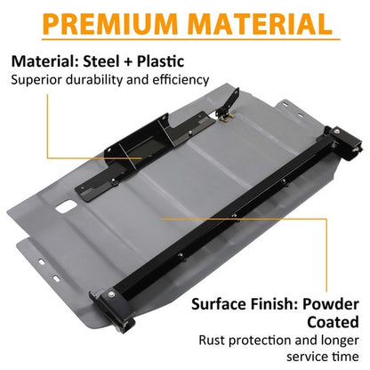 Solid Spare Rear Engine Skid Plate Aluminum Powder Coated For Toyota Fj Cruiser 2007-2013