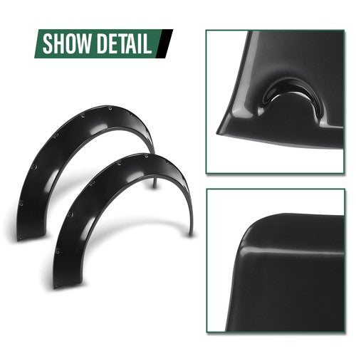 Solid Spare 4pcs Fender Flares Extra Wide Wheel Arch Body Kit Fit For Honda Civic Accord