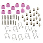 Solid Spare 60pcs Plasma Cutter Torch Consumables Kit for SG-55, AG-60, WSD-60 CUT50 60Amp
