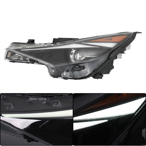 Solid Spare For Hyundai Elantra 2021-2022 Headlight Projector Left Side Halogen Replacement