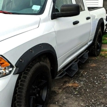 Solid Spare 4pcs Fender Flares Pocket Rivet Bolt Style Fit For Dodge Ram 1500/Classic 09-23