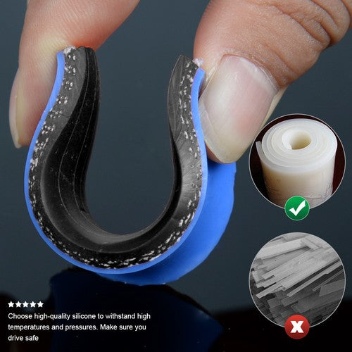 Solid Spare FIT FOR LIFAN 620 SOLANO BLACK UNIVERSAL SILICONE COOLANT RADIATOR HOSE CLAMPS