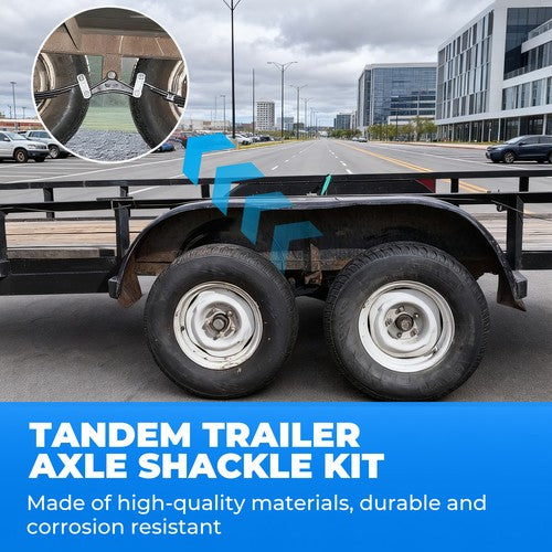 Solid Spare Tandem Trailer Axle Suspension Shackle Kit Heavy Duty For Double Eye Spring