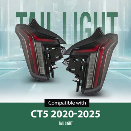 Solid Spare LED DRL Tail Lights Fit For 2020-2025 Cadillac CT5 Rear Lamp Left & Right Side