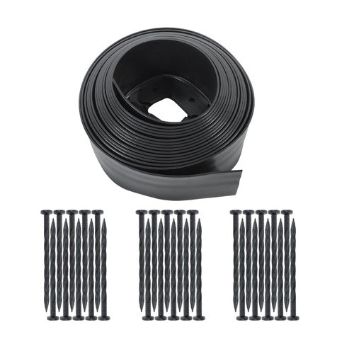 Solid Spare 1 Set No-Dig Garden Edge Lawn Border L-shaped Landscape Edging Border Kit 33 FT