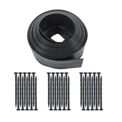 Solid Spare 1 Set No-Dig Garden Edge Lawn Border L-shaped Landscape Edging Border Kit 33 FT