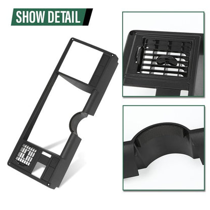 Solid Spare Gauge Cluster Dash Bezel Trim Black Fit For 1988-1994 Chevrolet GMC C/K Truck