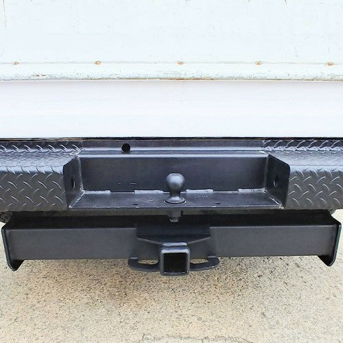 Solid Spare Class 5 Rear Trailer Hitch For Ford 1999-16 F-250 F-350 F-450 Super Duty Class V
