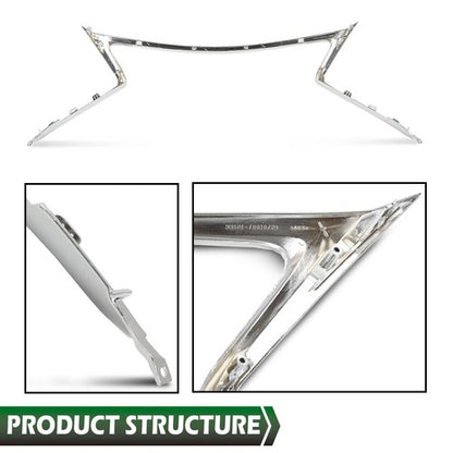 Solid Spare Fit For 2015-2017 Lexus NX200t NX300h F Sport Front Bumper Grille Trim Chrome