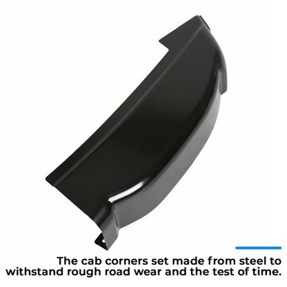 Solid Spare Pair Cab Corners Fit For 2001-2007 Chevrolet Silverado GMC Sierra 4Dr Crew Cab