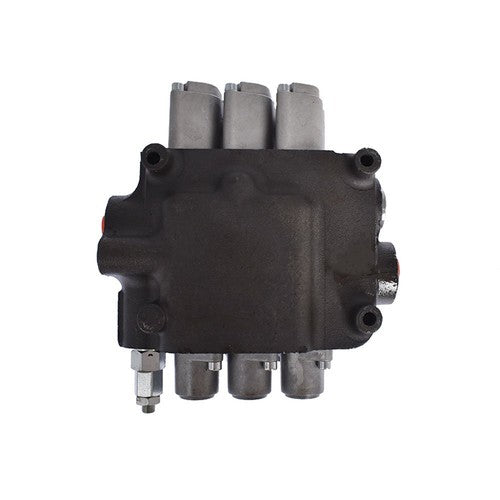 Solid Spare Hydraulic Monoblock Double Acting Control Valve, 3 Spool?21 GPM, SAE Ports