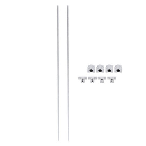 Solid Spare 2Pcs 8×750mm Linear Motion Rail Shaft Slide Guide w/ 4 SCS8UU Bearing & SK8 Rail