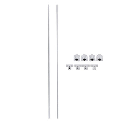 Solid Spare 2Pcs 8×750mm Linear Motion Rail Shaft Slide Guide w/ 4 SCS8UU Bearing & SK8 Rail