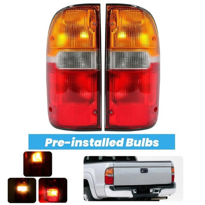 Solid Spare For Toyota Tacoma 1995-2000 Tail Lights Brake Lamps w/Bulbs Left & Right 95-00